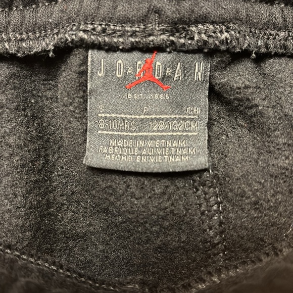 Jordan Kids Black Joggers with Gold Logo - Picture 8 of 9